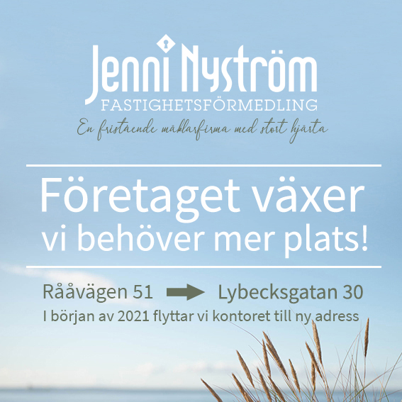 Jenni Nyström Fastighetsförmedling växer