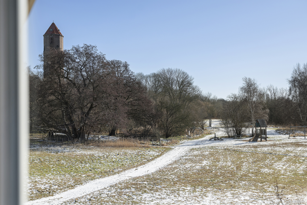 Njut från blivande balkongen