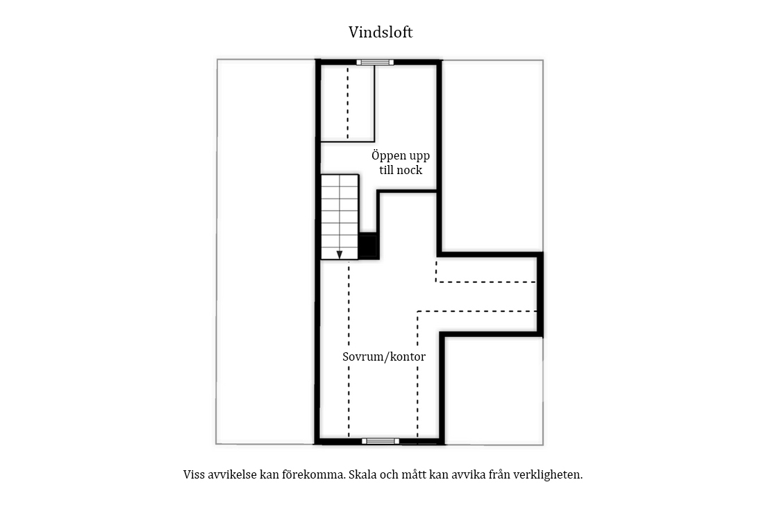Planlösning Vindsloft Planlösning Vindsloft